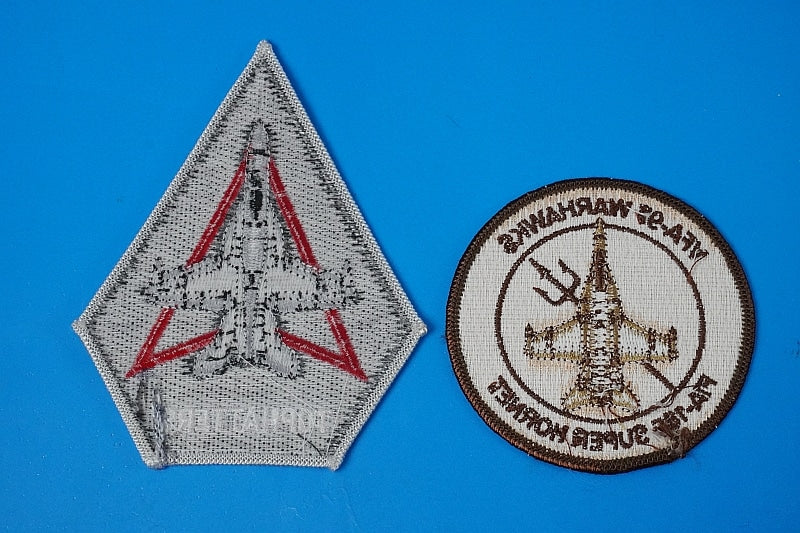 Patch USN VFA-97 Warhawks Top Hatters 2 Piece Set without hook and loop