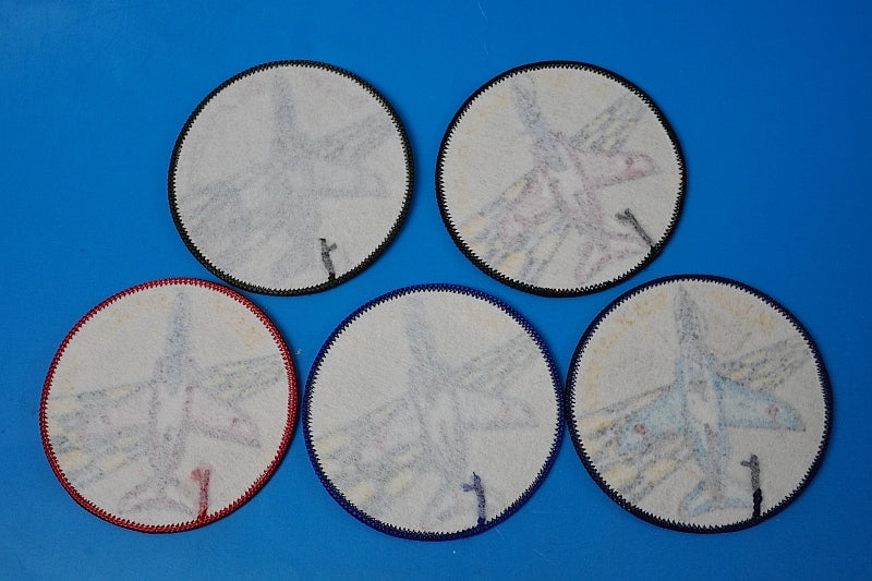 Patch JASDF 50th Anniversary High Visibility Low Visibility 5 piece set without hook and loop