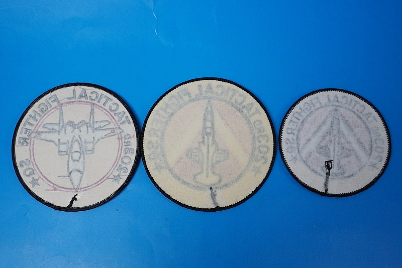 Patch JASDF F-15 High Visibility Low Visibility and Other 3 Piece Set without hook and loop