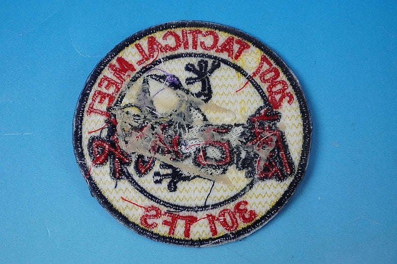 Patch JASDF TAC MEET Combat Competition 2007 Maki Narikazu Nyutabaru Base Frog without hook and loop