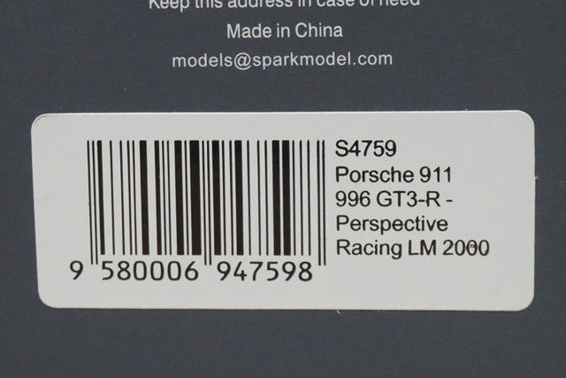 1:43 SPARK S4759 Porsche 911 996 GT3-R LM 2000 #79