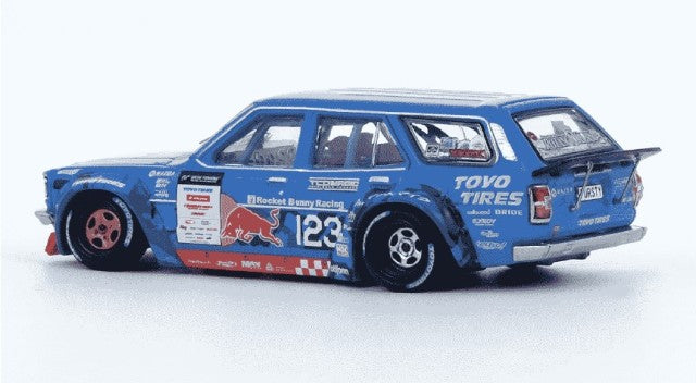 IN64-RX3P-D1GP24 INNO Model 1:64 Mazda RX3 Station Wagon 1976 D1GP Series 2024 MAD MIKE