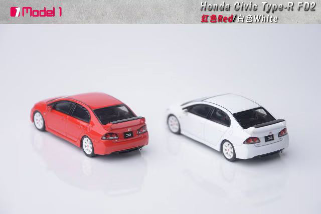 Model One 1:64 Honda Civic Type-R FD2 White