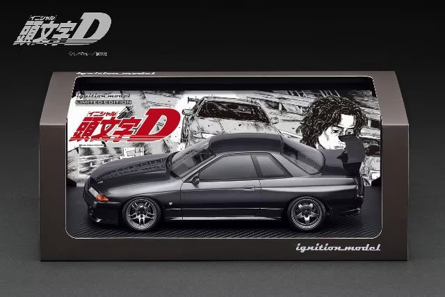 IG3545 ignition model 1:18 Nissan Initial D Nissan Skyline GT-R (BNR32) Gun Metallic