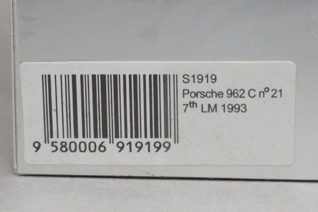 1:43 SPARK S1919 Porsche 962C LM Le Mans 1993 #21