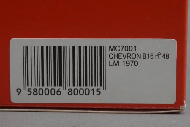 1:43 SPARK MC7001 Chevron B16 Le Mans 1970 #48 model car