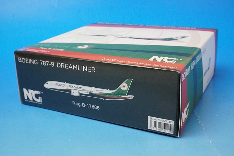 1:400 B787-9 Eva Air First 787 B-17885 55107 NG Model airplane model