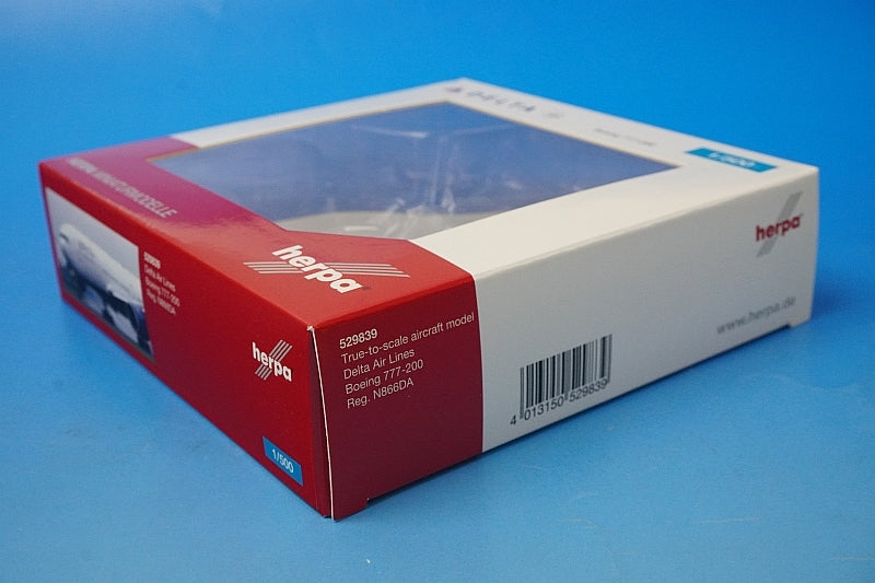 1:500 B777-200 Delta N866DA 529839 Herpa airplane model