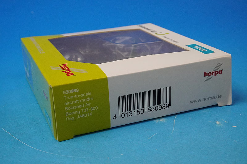 1:500 B737-800 Solaseed Air JA801X 530989 Herpa airplane model