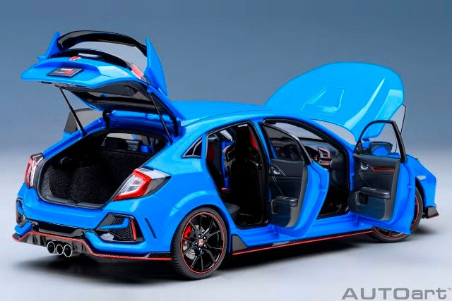 73224 AUTOart 1:18 Honda Civic Type R FK8 2021 Racing Blue Pearl model car