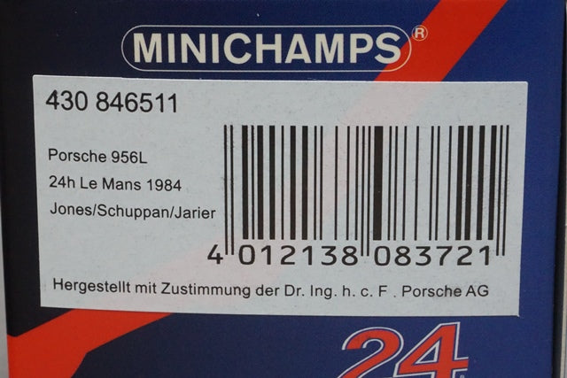 1:43 MINICHAMPS 430846511 Porsche 956L 24H LM 1984 #11