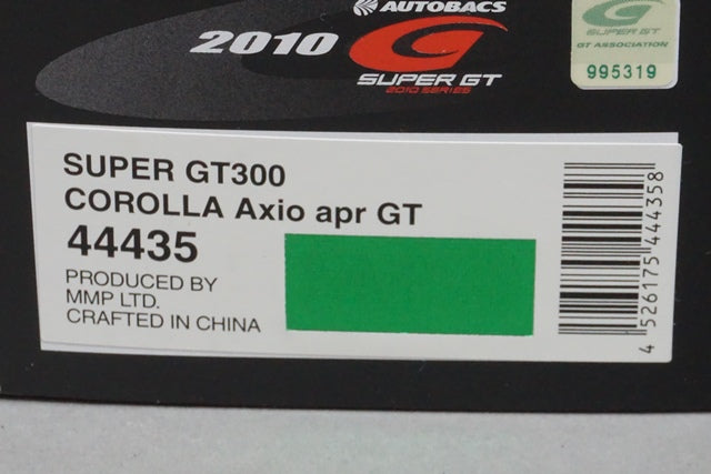 1:43 EBBRO 44435 Toyota Corolla Axio apr GT Super GT300 2010 #74