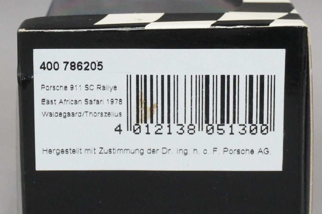 1:43 MINICHAMPS 400786205 Porsche 911 SC Rally 1978 East African Safari #5