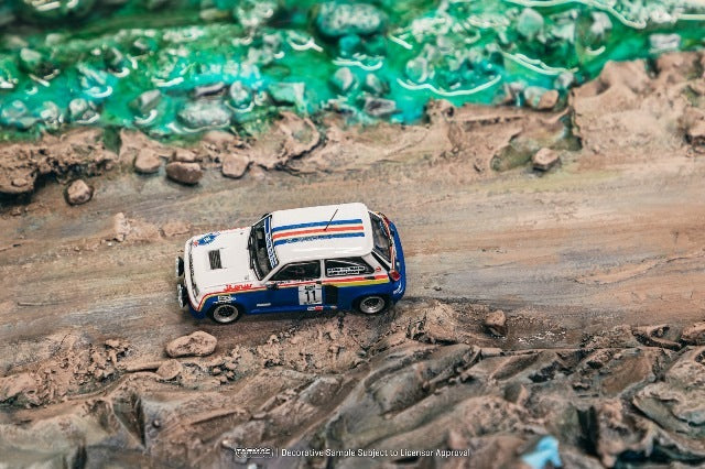 T64-TL060-85RCB11 Tarmac Works 1:64 Renault 5 Turbo Rally Costa Brava 1985 Attila Ferjancz / Janos Tandari