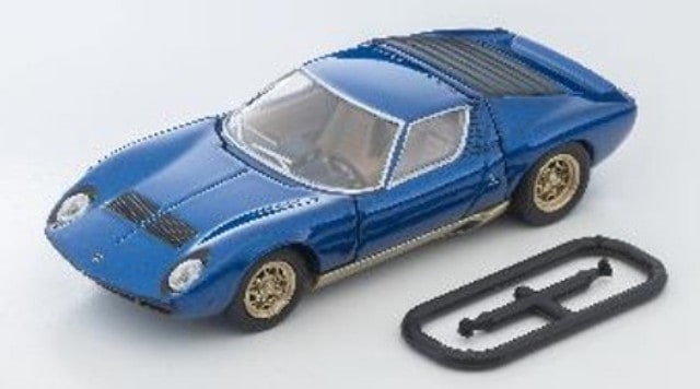 LV-N TOMYTEC 1:64 Lamborghini Miura SV Blue Metallic 336549 model car