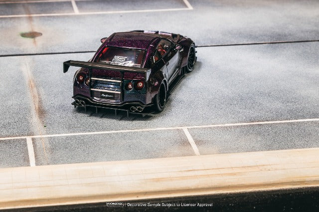 T43-019-MP Tarmac Works 1:43 Nissan LB-WORKS NISSAN GT-R R35 type 2 Midnight purple model car