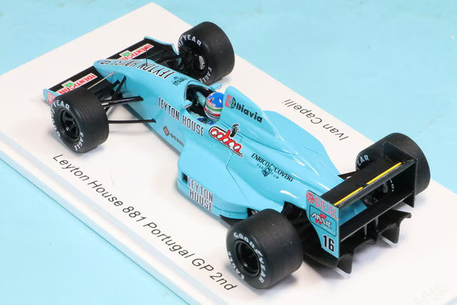 ROMU055 Spark 1:43 ROMU Custom Leyton House March 881 F1 Portuguese GP 1988 I. Capelli 2nd #16