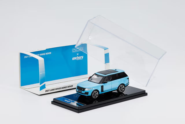 GE-001-1 GCD x Enchery Gaincorp Products 1:64 Land Rover Range Rover Blue (LHD)