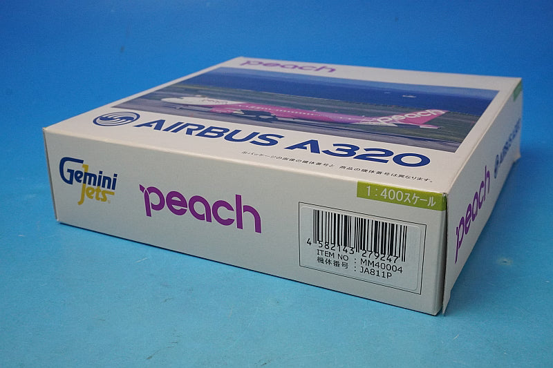 1:400 Peach Aircraft No. 11 JA811P MM40004 Gemini airplane model