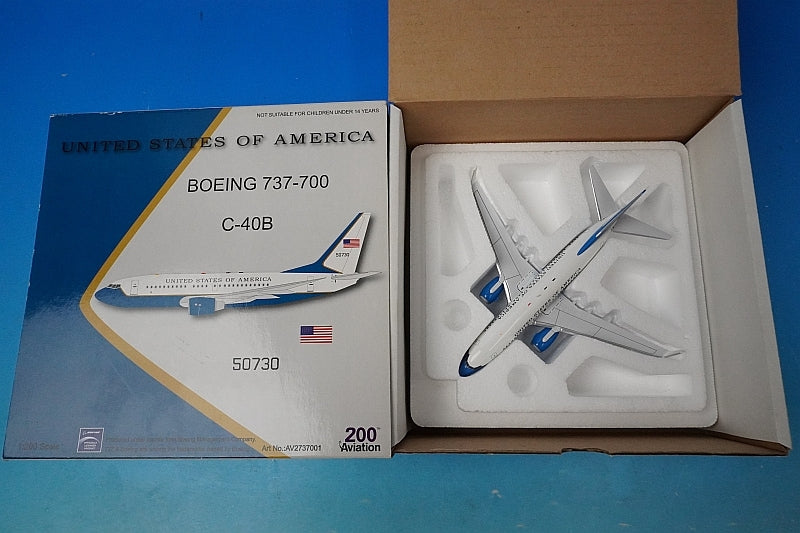 1:200 B737-700 C-40B USAF VIP Transport Aircraft 50730 AV2737001 Aviation airplane model