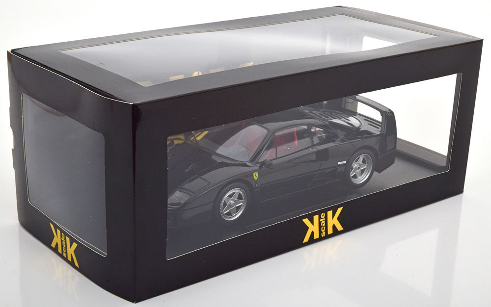 KKDC180693 KK scale 1:18 Ferrari F40 1987 black with red interior