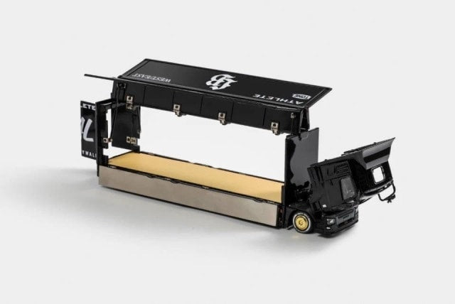 KS073-302 Gaincorp Products GCD 1:64 Mitsubishi Fuso LB-TRUCKS Super Great Transporter Black