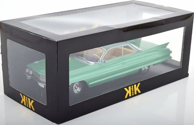 KKDC181253 KK scale 1:18 Cadillac Series 62 Coupe DeVille 1961 in Light Green Metallic/Green Metallic