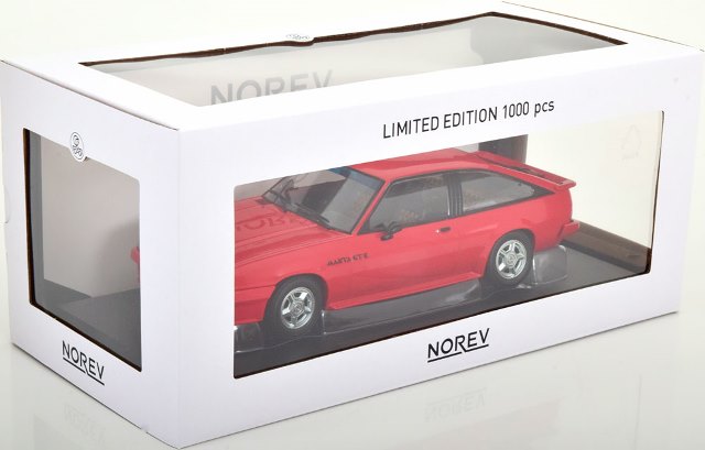 183315 NOREV 1:18 Opel Manta CC GT/E 1982 Red MODELISSIMO Custom Order