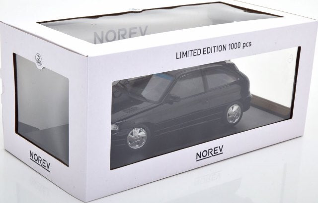 183671 NOREV 1:18 Scale Opel Astra F GSI 1992 Black Metallic (Modellissimo Custom Order)