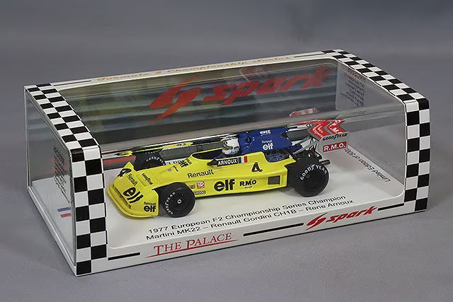 HRCS008 Spark 1:43 Renault F2 1977 Martini MK22 Renault Gordini CH1BEuropean Champion R. Arnoux #4