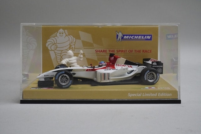 1:43 MINICHAMPS MICHELIN BAR HONDA 006 #10 Takuma Sato model car