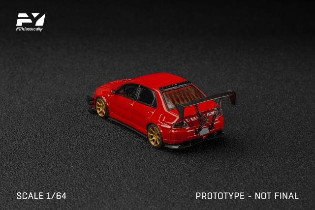 FY64107 Finclassically 1:64 Mitsubishi Lancer Evolution 9 EVO Ⅸ Modified Red