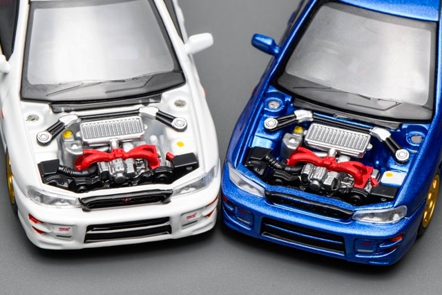 M67101 MOTORHELIX 1:64 Subaru lmpreza Wagon WRX STi Version VI Rally Blue