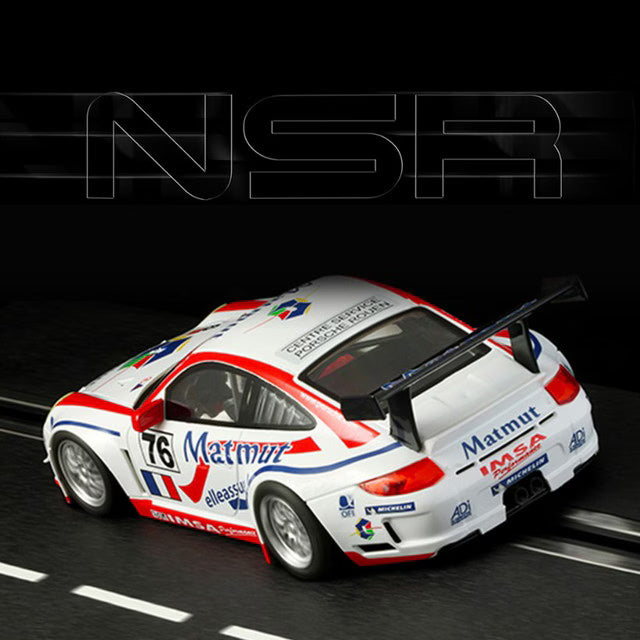 0035 NSR Slot Car Porsche 997 GT3 2007 Le Mans 24 Hours Matmut #76