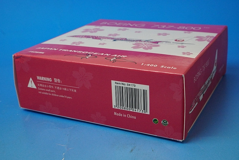 1:400 B737-800 JTA Japan Transocean New Sakura Whale Jet 04173 Phoenix airplane model