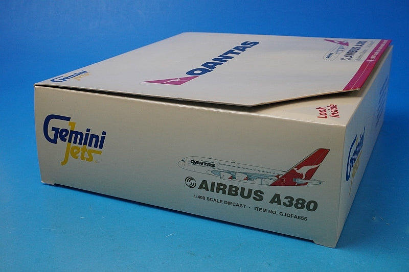 1:400 A380-800 QANTAS VH-OQA GJQFA655 Gemini airplane model