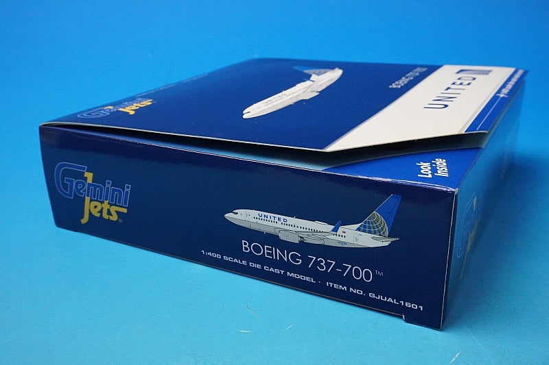 1:400 B737-700 United N12754 GJUAL1601 Gemini airplane model