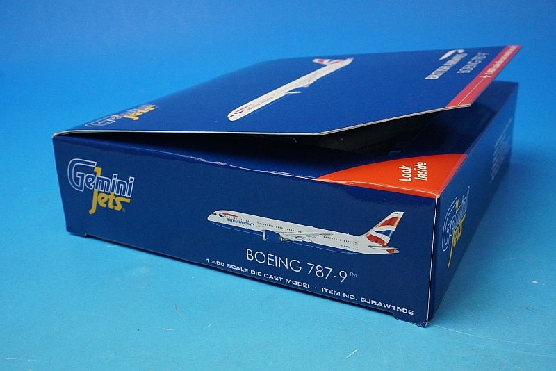 1:400 B787-9 British Airways G-ZBKA GJBAW1506 Gemini airplane model