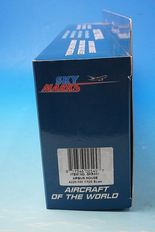 1:100 A220-100 Airbus House Color C-FFDO SKR957 SKYMARKS airplane model