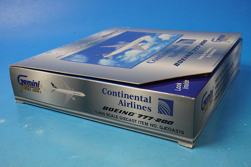 1:400 Boeing 777-200 Continental N77006 GJCOA376 Gemini