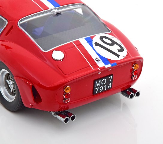 KKDC180735 KK scale 1:18 Ferrari 250 GTO 1962 No.19 24h Le Mans red/blue/white