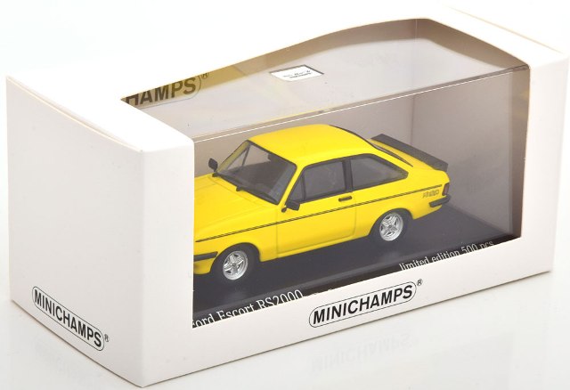 943 084303 MINICHAMPS 1:43 Ford Escort RS 2000 1976 yellow/black