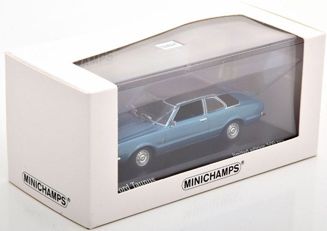 943 081303 MINICHAMPS 1:43 Ford Taunus 1970 bluemetallic/matt.black