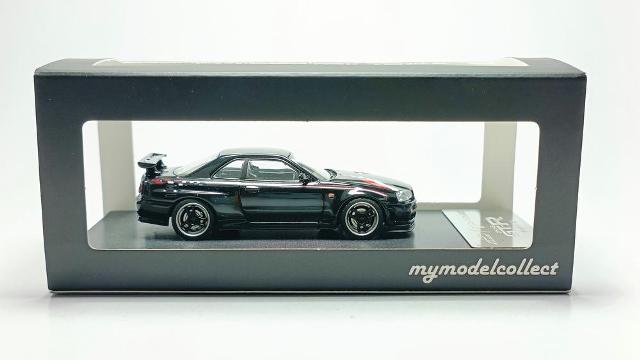 MC640009J MC Model Collect 1:64 Nissan Skyline R34 V-SPEC nismo gloss black