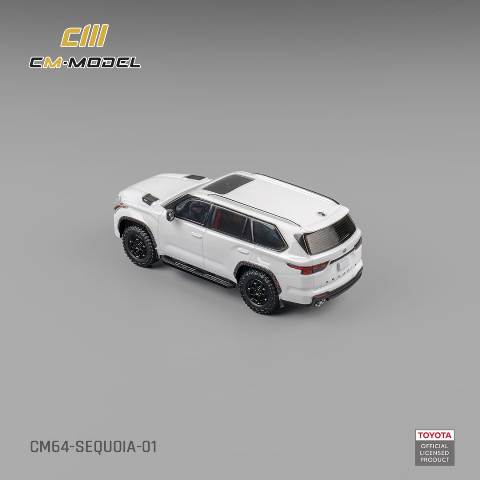 CM64-Sequoia-01 CM-Model 1:64 Toyota Sequoia in pearl white model car