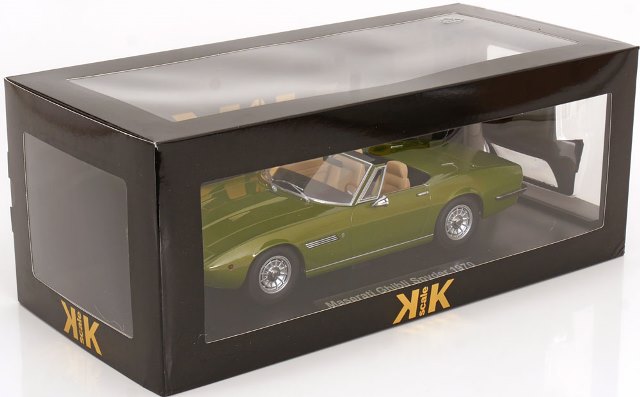 KKDC181302 KK scale 1:18 Maserati Ghibli Spyder 1970 light green-metallic