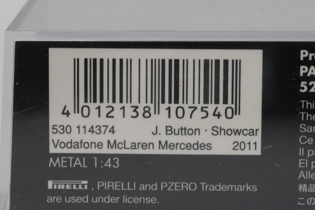 1:43 MINICHAMPS 530114374 McLaren Mercedes Show Car 2011 #4 model car