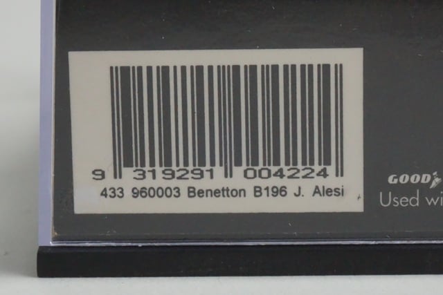 1:43 MINICHAMPS 433960003 Qantas Benetton Australian GP 1997 #3 model car