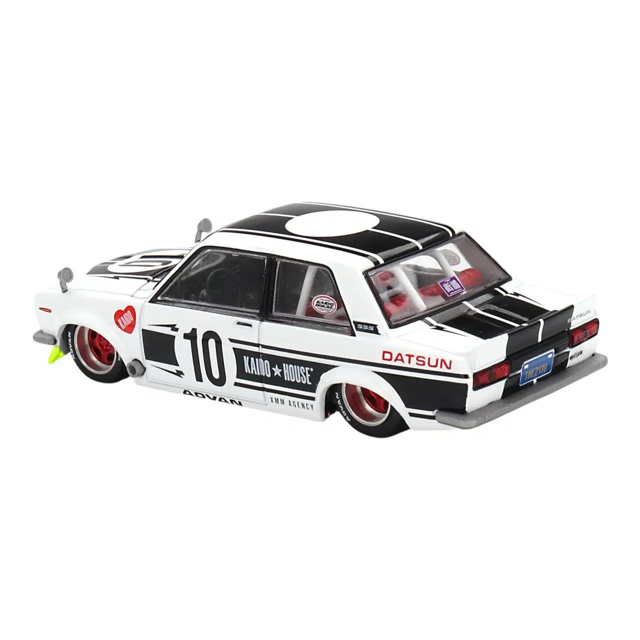 KHMG176 TSM MINI-GT 1:64 Nissan Datsun 510 Street Team XMM V1 LHD model car