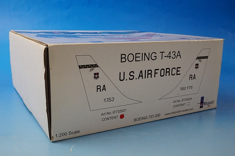 1:200 B737-200 T-43A US Air Force USN SPIRIT OF SAN ANTONIO #AF73-1153 IF732021 INFLIGHT airplane model